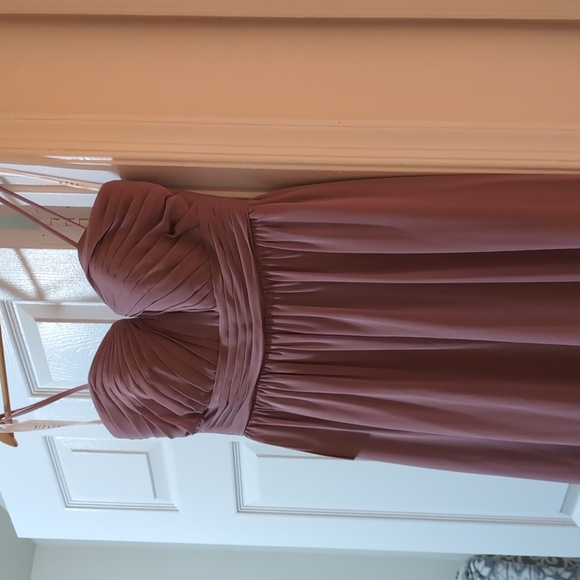 NEW Azazie Lara Vintage Mauve Bridesmaid Dress, Size 8 - Picture 2 of 3